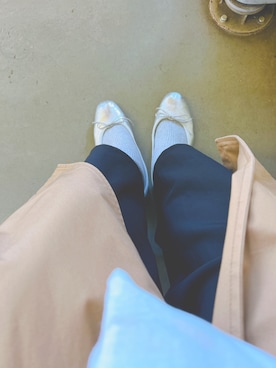 「E.PORSELLI（ポルセッリ）のアイテム」を使った、サキさん（レディース・155cm）の春コーディネート