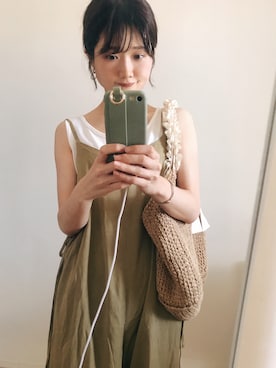 「clear（クリア）のアイテム（サロペット/オーバーオール）」を使った、juliさん（レディース・155cm）の夏コーディネート