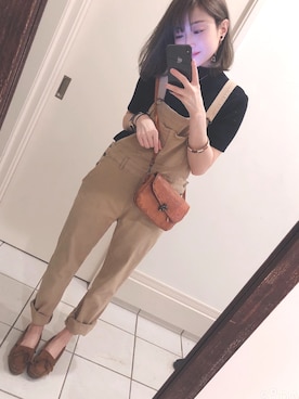 「Ungrid（アングリッド）のアイテム（オールインワン・サロペット）」を使った、saaa-koさん（レディース・157cm）の夏コーディネート