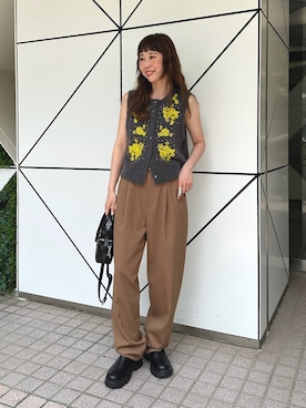 「アイテム（ハンドバッグ）」を使った、hashimoさん（レディース・158cm・30代）の夏コーディネート