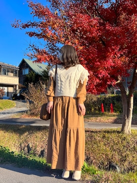 「so4u（ソーフォーユー）のアイテム」を使った、カピバラさん（レディース・149cm）の秋コーディネート