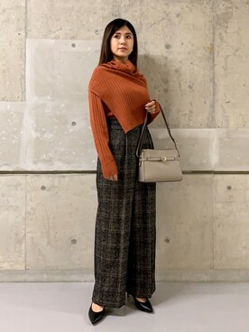 はしもとまゆさん（レディース・155cm）の秋コーディネート