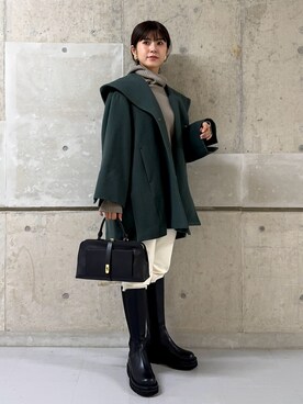 「LAROUTE（ラルート）のアイテム」を使った、はしもとまゆさん（レディース・155cm）の秋コーディネート