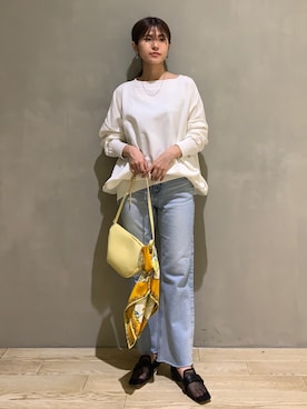 「LAROUTE」｜はしもとまゆさん（レディース・155cm）の春コーディネート