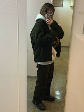 「グレゴリー」｜「アイテム（その他アウター）」を使った、kkoさん（レディース・162cm）の冬コーディネート