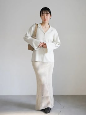 「select MOCA（セレクトモカ）のアイテム（スカート）」を使った、SELECT MOCA SNAPさん（レディース・162cm）の春コーディネート