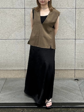 「select MOCA Et（セレクトモカエト）のアイテム」を使った、SELECT MOCA SNAPさん（レディース・158cm）の夏コーディネート