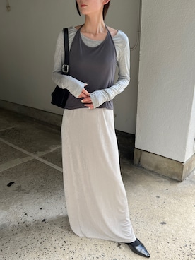 「select MOCA（セレクトモカ）のアイテム（スカート）」を使った、SELECT MOCA SNAPさん（レディース・158cm）の秋コーディネート