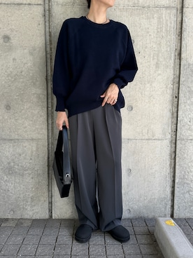 「アイテム（スリッポン）」を使った、SELECT MOCA SNAPさん（骨格ナチュラル・レディース・160cm）の秋コーディネート