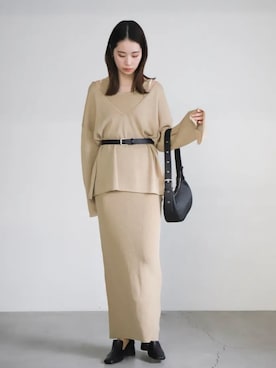 「select MOCA by son（セレクトモカバイソン）のアイテム（ワンピース/ドレス）」を使った、SELECT MOCA SNAPさん（レディース・162cm）の冬コーディネート