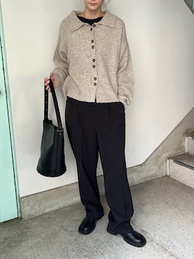 「アイテム（スリッポン）」を使った、SELECT MOCA SNAPさん（レディース・158cm）の秋コーディネート