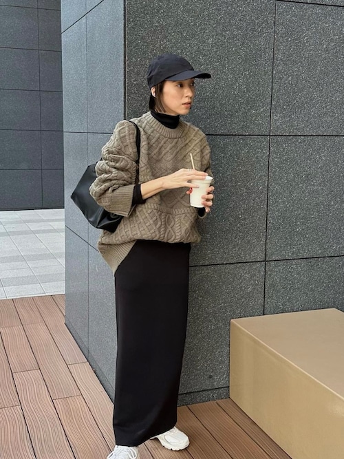 セール】ランダムケーブルオーバーニット（ニット/セーター）｜select