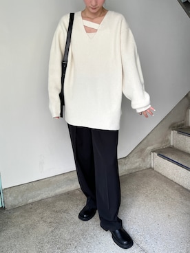 「アイテム（スリッポン）」を使った、SELECT MOCA SNAPさん（レディース・158cm）の秋コーディネート