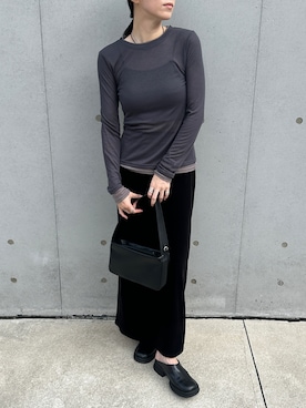 「アイテム（スリッポン）」を使った、SELECT MOCA SNAPさん（骨格ナチュラル・レディース・160cm）の秋コーディネート