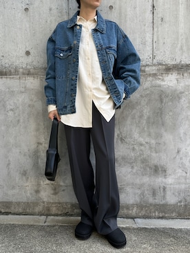 「アイテム（スリッポン）」を使った、SELECT MOCA SNAPさん（骨格ナチュラル・レディース・160cm）の秋コーディネート