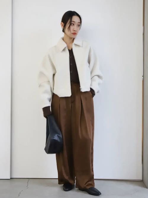 セール】ブークレステンカラ―ダブルジップジャケット（ブルゾン