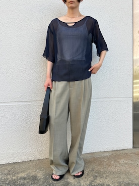 「select MOCA（セレクトモカ）のアイテム」を使った、SELECT MOCA SNAPさん（骨格ウェーブ・レディース・158cm）の夏コーディネート