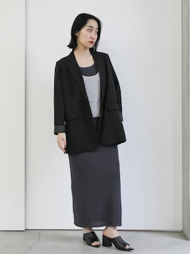 「select MOCA by son（セレクトモカバイソン）のアイテム（ワンピース）」を使った、SELECT MOCA SNAPさん（レディース・162cm）の冬コーディネート