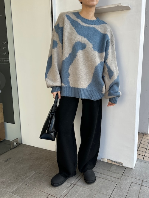 セール】ニュアンス柄シャギーニット（ニット/セーター）｜select MOCA