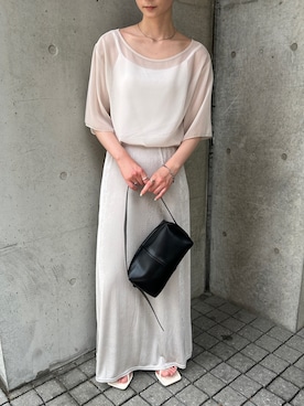 「select MOCA（セレクトモカ）のアイテム」を使った、SELECT MOCA SNAPさん（骨格ウェーブ・レディース・158cm）の夏コーディネート