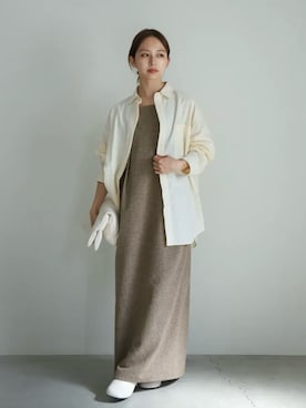 「select MOCA by son（セレクトモカバイソン）のアイテム（ワンピース/ドレス）」を使った、SELECT MOCA SNAPさん（レディース・162cm）の夏コーディネート