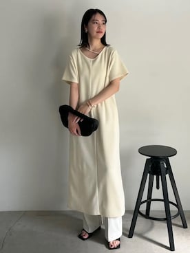 「select MOCA by son（セレクトモカバイソン）のアイテム（ワンピース/ドレス）」を使った、SELECT MOCA SNAPさん（レディース・162cm）の夏コーディネート