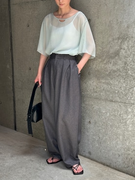 「select MOCA（セレクトモカ）のアイテム」を使った、SELECT MOCA SNAPさん（骨格ウェーブ・レディース・158cm）の夏コーディネート