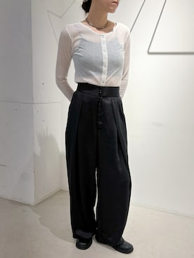 「アイテム（スリッポン）」を使った、SELECT MOCA SNAPさん（レディース・158cm）の夏コーディネート