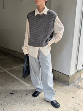 「アイテム（スリッポン）」を使った、SELECT MOCA SNAPさん（レディース・158cm）の秋コーディネート