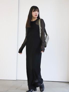 「select MOCA by son（セレクトモカバイソン）のアイテム（ワンピース/ドレス）」を使った、SELECT MOCA SNAPさん（レディース・158cm）の春コーディネート