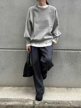 「アイテム（スリッポン）」を使った、SELECT MOCA SNAPさん（骨格ナチュラル・レディース・160cm）の秋コーディネート