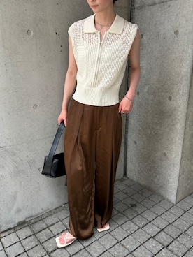「select MOCA（セレクトモカ）のアイテム」を使った、SELECT MOCA SNAPさん（骨格ウェーブ・レディース・158cm）の夏コーディネート