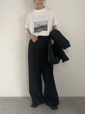 「select MOCA by son（セレクトモカバイソン）のアイテム（Tシャツ/カットソー）」を使った、SELECT MOCA SNAPさん（レディース・162cm）の夏コーディネート
