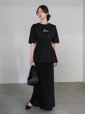 「ヘアアクセ」｜「アイテム（アクセサリー）」を使った、SELECT MOCA SNAPさん（レディース・162cm）の春コーディネート