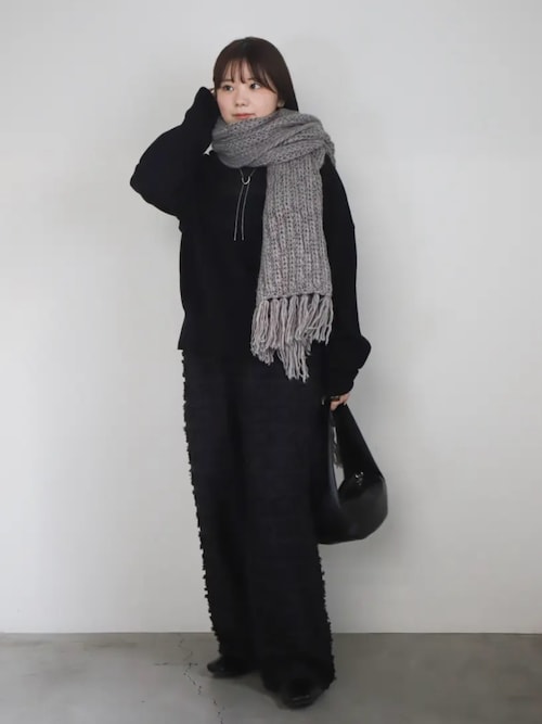 セール】スラブボリュームフリンジマフラー（マフラー）｜select MOCA