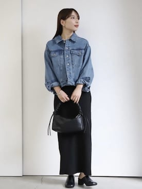 「select MOCA（セレクトモカ）のアイテム（ジャケット/アウター）」を使った、SELECT MOCA SNAPさん（レディース・162cm）の冬コーディネート