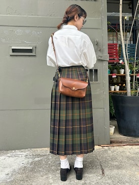 「アイテム（スカート）」を使った、リリィさん（レディース・154cm）の夏コーディネート