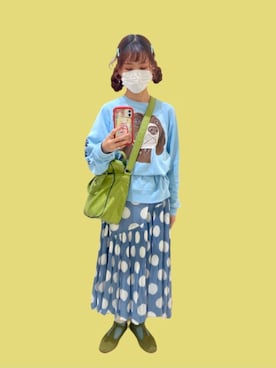 「犬スウェット」｜のののさん（レディース・159cm）の秋コーディネート