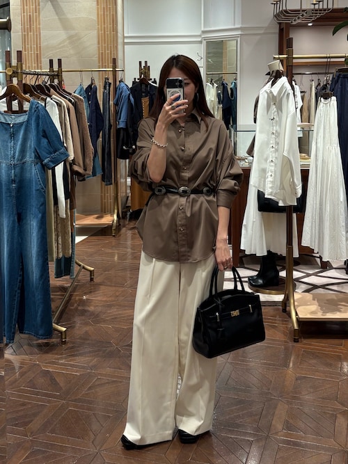 サテンBIGシャツ（シャツ/ブラウス）｜LOUNGEDRESS（ラウンジドレス