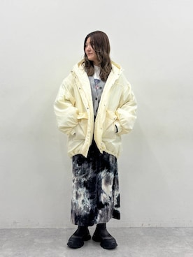 「JEANASIS（ジーナシス）のアイテム（スカート）」を使った、ちゃやかさん（レディース・168cm）の秋コーディネート