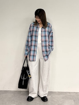 「アイテム（ボストンバッグ）」を使った、ちゃやかさん（レディース・167cm）の夏コーディネート