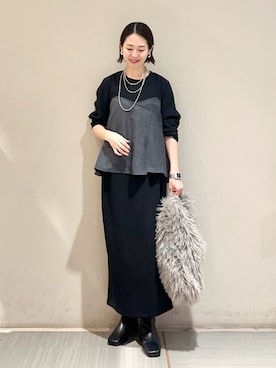 「Green　Parks（グリーンパークス）のアイテム（Tシャツ/カットソー）」を使った、k..さん（レディース・157cm）の秋コーディネート
