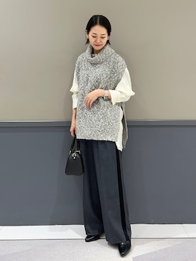「アイテム（ベスト）」を使った、k..さん（レディース・157cm）の秋コーディネート