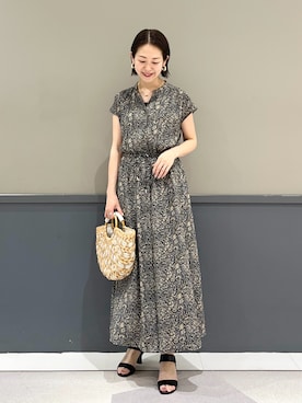 「YECCA VECCA（イェッカヴェッカ）のアイテム（ワンピース/ドレス）」を使った、k..さん（レディース・157cm）の夏コーディネート