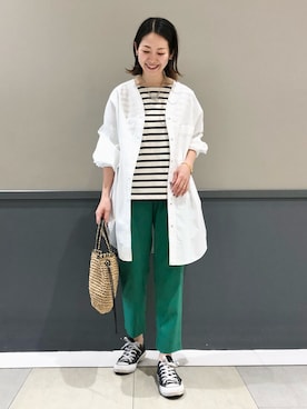 「YECCA VECCA（イェッカヴェッカ）のアイテム」を使った、k..さん（レディース・157cm）の春コーディネート