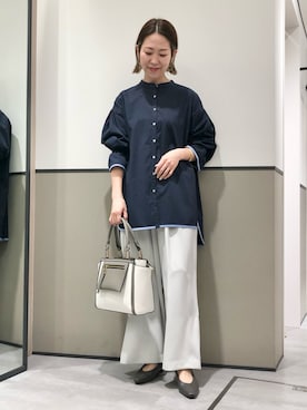 「YECCA VECCA（イェッカヴェッカ）のアイテム（トートバッグ）」を使った、k..さん（レディース・157cm）の春コーディネート