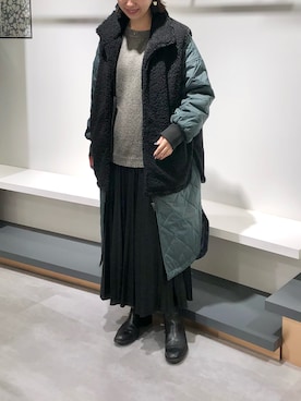 「Editt by YECCA VECCA（エディットバイイェッカヴェッカ）のアイテム（その他アウター）」を使った、k..さん（レディース・157cm）の秋コーディネート