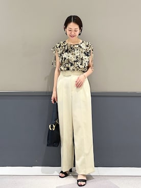 「アイテム（イヤリング）」を使った、k..さん（レディース・157cm）の夏コーディネート