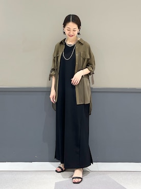 「YECCA VECCA（イェッカヴェッカ）のアイテム（ワンピース/ドレス）」を使った、k..さん（レディース・157cm）の夏コーディネート