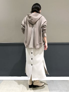 「YECCA VECCA（イェッカヴェッカ）のアイテム（ジャケット/アウター）」を使った、k..さん（レディース・157cm）の春コーディネート